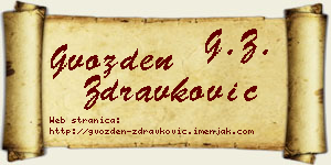 Gvozden Zdravković vizit kartica